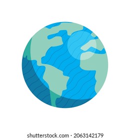 world planet earth nature icon