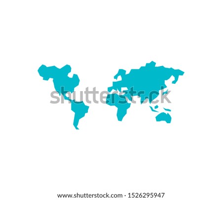 world planet earth silhouette map vector illustration design