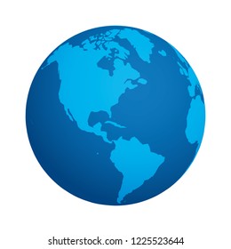 world planet earth space icon