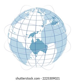 world planet earth tech style