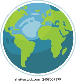 icono mundial del vector de la Tierra