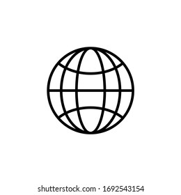 World planet icon. Planet earth, globe icon vector illustration