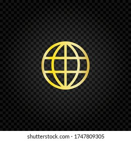 World planet icon vector.Earth symbol.Globe sign.Map of world illustration