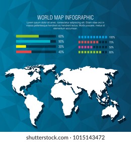 world planet infographic icons