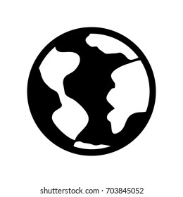 world planet isolated icon