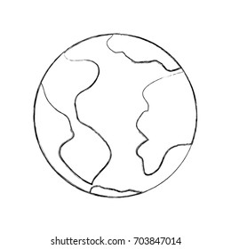 world planet isolated icon