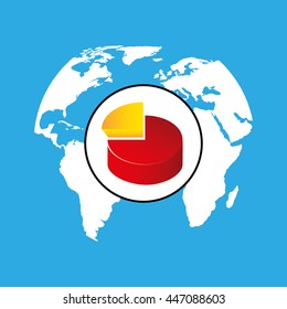 world planet with  isolated icon design, vector illustration  graphic 