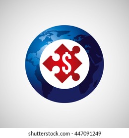world planet with  isolated icon design, vector illustration  graphic 