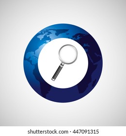 world planet with  isolated icon design, vector illustration  graphic 