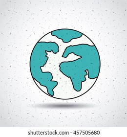 world planet isolated icon design, vector illustration  graphic 