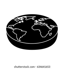 world planet isometric icon