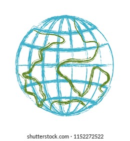 world planet lines icon