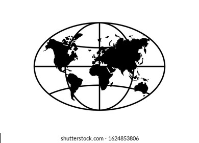 1,234 World map oval Images, Stock Photos & Vectors | Shutterstock