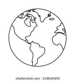world planet map icon