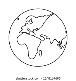 world planet map icon