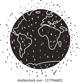 world planet map icon