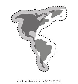 world planet map icon vector illustration design