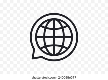 World planet, web, network, globe, world map, earth, global business, travel, connection flat design style minimal vector illustration.