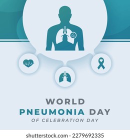 World Pneumonia Day Celebration Vector Design Illustration for Background, Poster, Banner, Advertising, Greeting Card