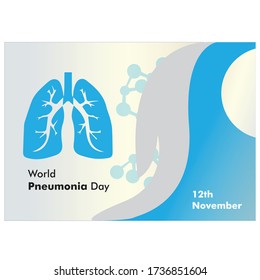 World Pneumonia Day design vector illustration. background. 