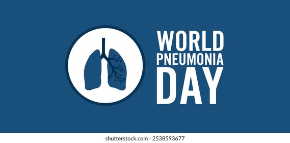 World Pneumonia Day Vector Illustration background. International Pneumonia Day on November 12. Banner, Poster, post design illustration