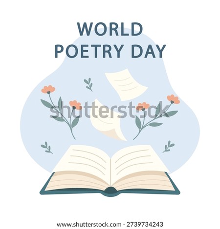 World Poetry Day Creative Writing and Literature Illustration