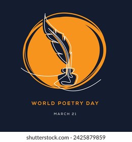 World Poetry Day, held on 21 March.