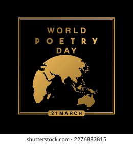 World Poetry Day. Vector illustration for poster, card, banner, flyer.