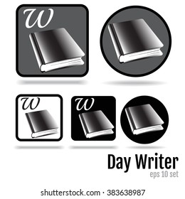 World Poetry Icons Vector Art, Stock Vector