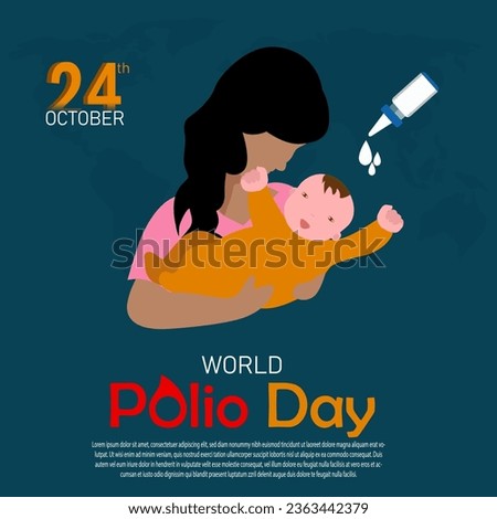World Polio Day is an annual observance dedicated to raising awareness about the ongoing efforts to eradicate polio globally and to emphasize the importance of vaccination in preventing this disease.