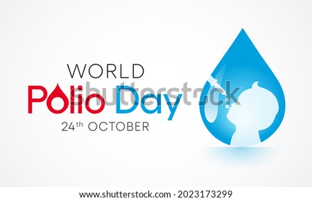 World Polio day is observed every year on October 24, poliomyelitis is a disabling and life-threatening disease caused by the poliovirus. Vector illustration