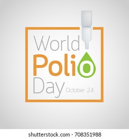 World Polio Day vector icon illustration