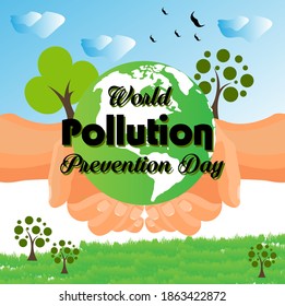 Happy Earth Day Poster Design Trees Stock Vector (Royalty Free ...