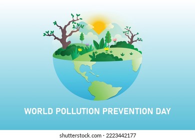 World Pollution Prevention Day. Vector illustration design.