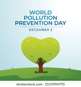 World Pollution Prevention Day vector design template good for celebration usage. World Pollution Prevention Day design. flat design. eps 10.