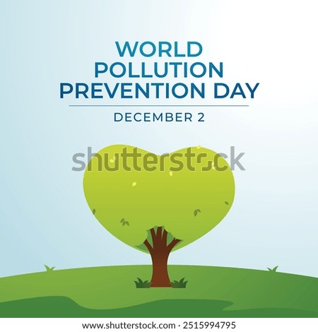World Pollution Prevention Day vector design template good for celebration usage. World Pollution Prevention Day design. flat design. eps 10.