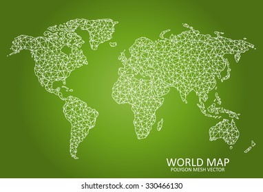 World -  Polygon Mesh Map