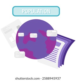 world population data, business and financial analysis