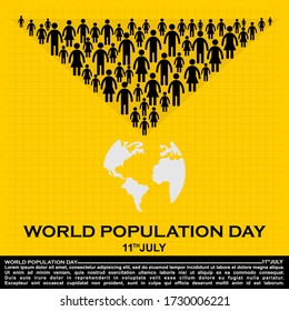 World Population Day, 11 July. Poster and Banner