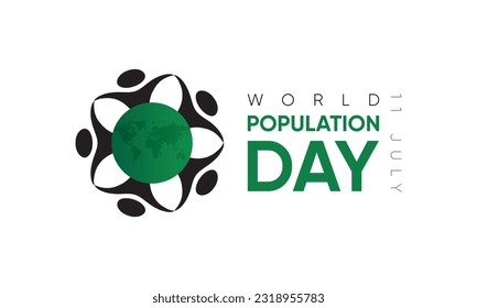 world population day 11 july, background for world population day, population day template vector