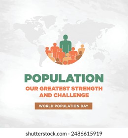 World Population Day 11th July Vector Design Template