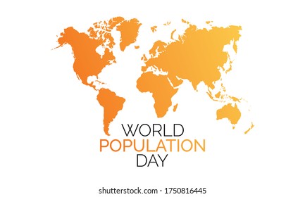 World Population day is an annual event, observed on July 11 every year, which seeks to raise awareness of global population issues, Vector illustration.