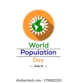 World Population day is an annual event, observed on July 11 every year, which seeks to raise awareness of global population issues, Vector illustration.