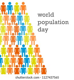 World Population day Background.