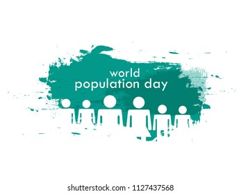 World Population day Background.