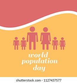 World Population day Background.