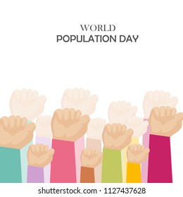 World Population day Background.
