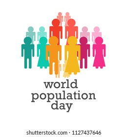 World Population day Background.