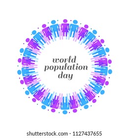 World Population day Background.