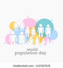 World Population day Background.